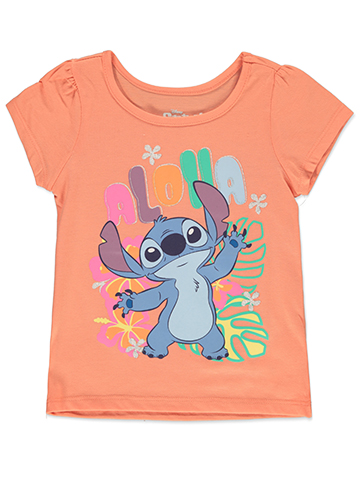 Disney Lilo & Stitch Girls' Aloha T-Shirt - CookiesKids.com