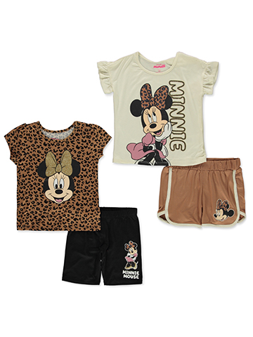 Disney Minnie Mouse Girls' 4-Piece Mix Match Set Outfit - CookiesKids.com