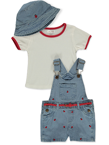 Nanette Girls' 3-Piece Bucket Hat Set Outfit - CookiesKids.com