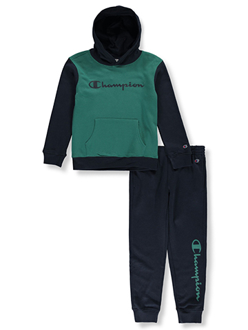 Champion Boys' 2-Piece Colorblock Joggers Set Outfit - CookiesKids.com