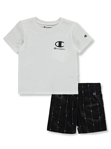 Champion Boys' 2-Piece Heritage Shorts Set Outfit - CookiesKids.com