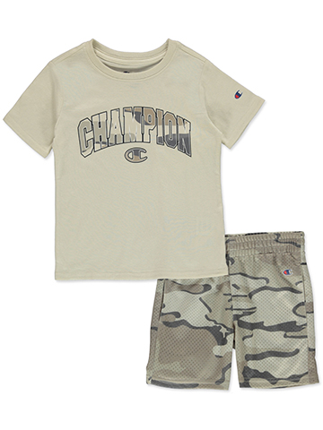 Champion Boys' 2-Piece Heritage Shorts Set Outfit - CookiesKids.com
