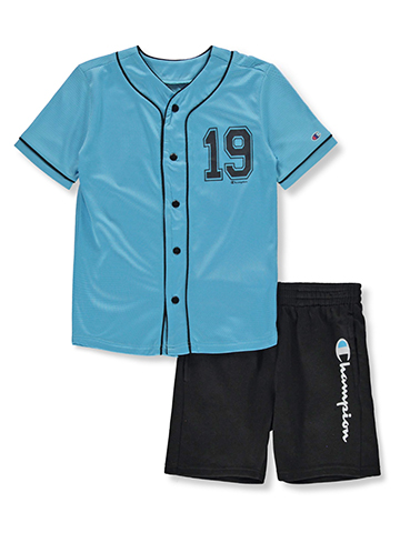 Champion Boys' 2-Piece Baseball Shorts Set Outfit - CookiesKids.com