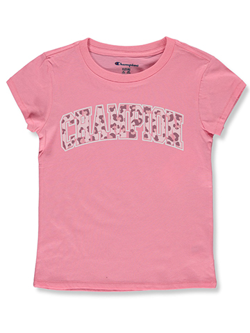 Champion Girls' Leopard Camo Varsity T-Shirt - CookiesKids.com
