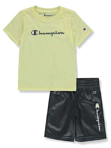 Champion Boys' 2-Piece Signature Shorts Set Outfit - CookiesKids.com