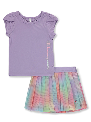 Champion Baby Girls' 2-Piece Mesh Skorts Set Outfit - CookiesKids.com