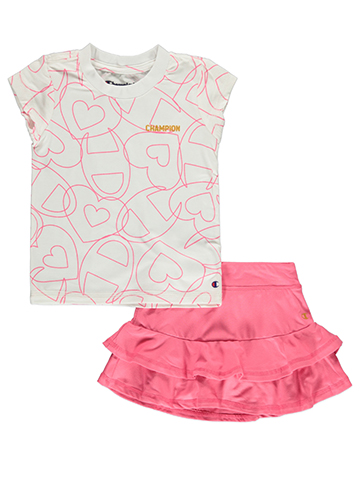 Champion Girls' 2-Piece Skorts Set Outfit - CookiesKids.com