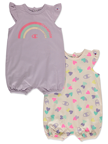 Champion Baby Girls' 2-Pack Rompers - CookiesKids.com