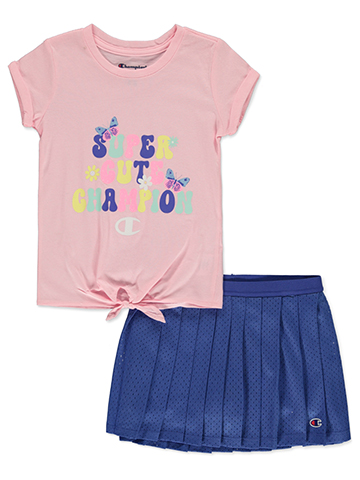 Champion Girls' 2-Piece Skorts Set Outfit - CookiesKids.com