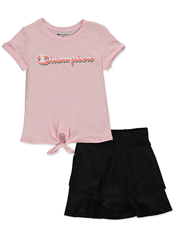Champion Girls' 2-Piece Skorts Set Outfit - CookiesKids.com