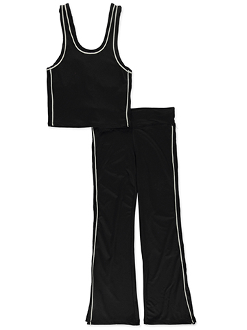 Champion Girls' 2-Piece Flared Leggings Set Outfit - CookiesKids.com