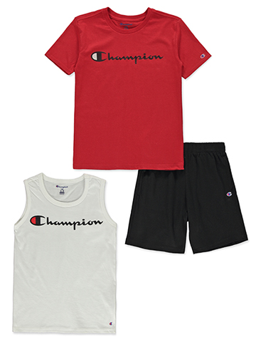 Champion Boys' 3-Piece Mix Match Shorts Set Outfit - CookiesKids.com