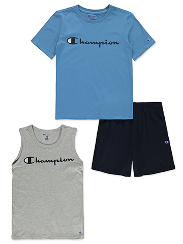 Champion Boys' 3-Piece Mix Match Shorts Set Outfit - CookiesKids.com