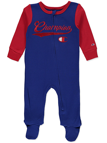 Champion Baby Boys' Varsity Baseball Footed Coveralls - CookiesKids.com