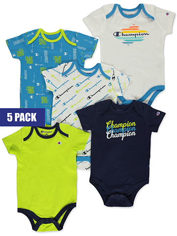 Champion Baby Boys' 5-Pack Bodysuits - CookiesKids.com