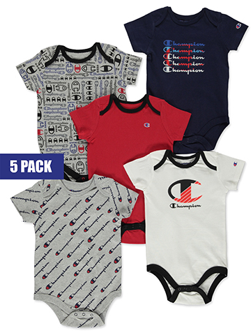Champion Baby Boys' 5-Pack Bodysuits - CookiesKids.com