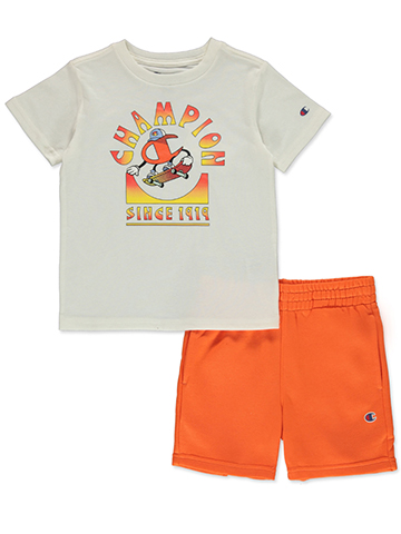 Champion Boys' 2-Piece Skater Shorts Set Outfit - CookiesKids.com