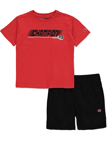 Champion Boys' 2-Piece Skater Shorts Set Outfit - CookiesKids.com
