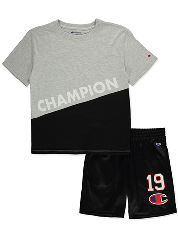 Champion Boys' 2-Piece Racer Shorts Set Outfit - CookiesKids.com