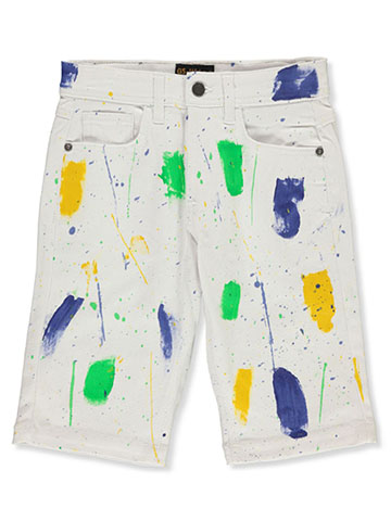 White GS-115 Baby Boys Moto Jeans 12 Months