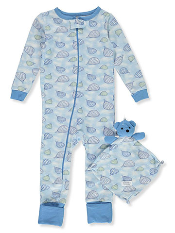 Sleep On It Baby Boys' Balloon Coveralls With Security Blanket - CookiesKids.com