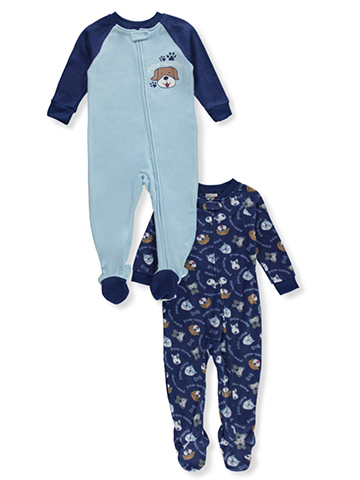 Sleep On It  Boys' 2-Pack Puppy Coveralls - CookiesKids.com