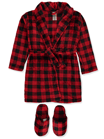 Sleep On It Boys' 2-Piece Robe Slippers Set - CookiesKids.com