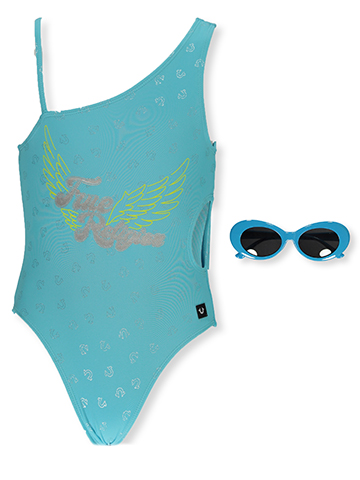 True Religion Girls' 2-Piece Swimsuit Sunglasses Set - CookiesKids.com