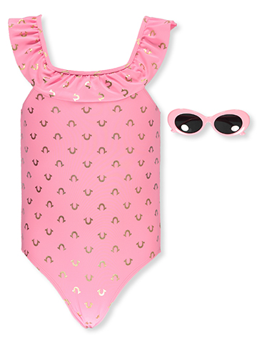 True Religion Girls' 2-Piece Swimsuit Sunglasses Set - CookiesKids.com