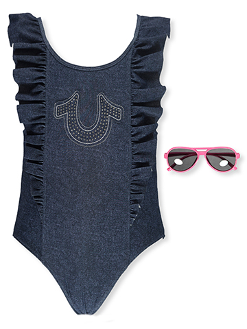 True Religion Girls' 2-Piece Swimsuit Sunglasses Set - CookiesKids.com