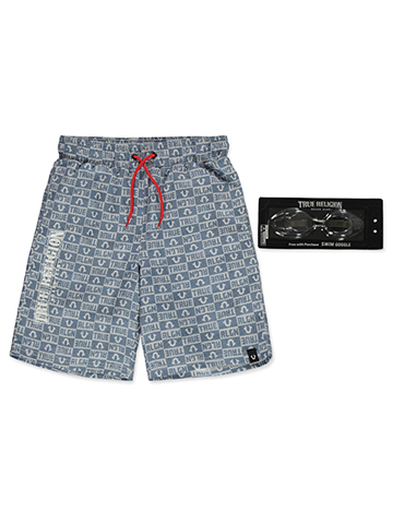 True Religion Boys' 2-Piece Swimsuit Swim Goggles Set - CookiesKids.com