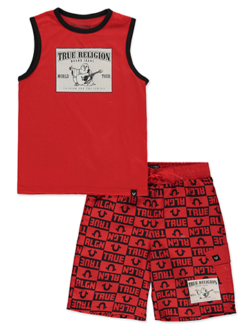 True Religion Boys' 2-Piece Tank top Swimsuit Set - CookiesKids.com