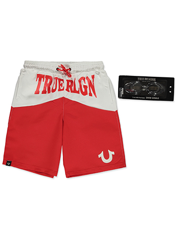 True Religion Boys' 2-Piece Swimsuit Swim Goggles Set - CookiesKids.com