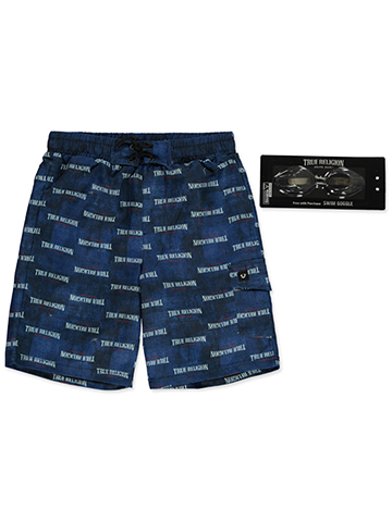 True Religion Boys' 2-Piece Swimsuit Swim Goggles Set - CookiesKids.com