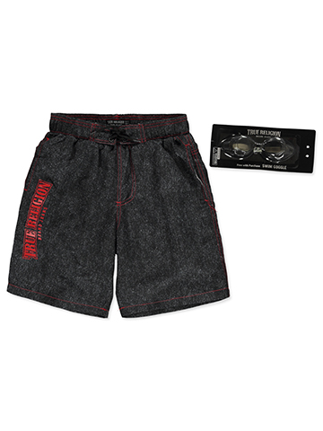 True Religion Boys' 2-Piece Swimsuit Swim Goggles Set - CookiesKids.com