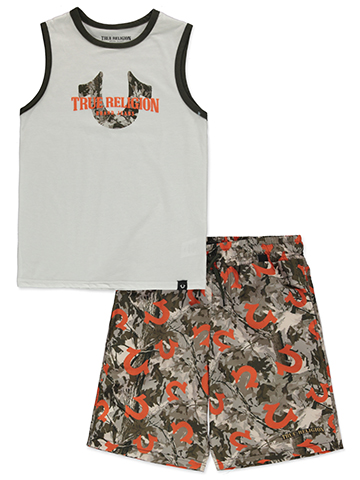 True Religion Boys' 2-Piece Tank top Swimsuit Set - CookiesKids.com