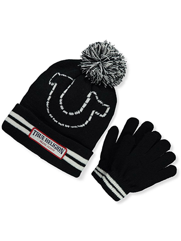 True Religion Boys' Hat and Gloves Set - CookiesKids.com