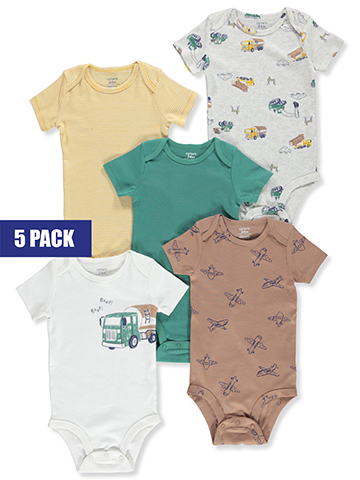 Carter's Baby Boys' 5-Pack Bodysuits - CookiesKids.com