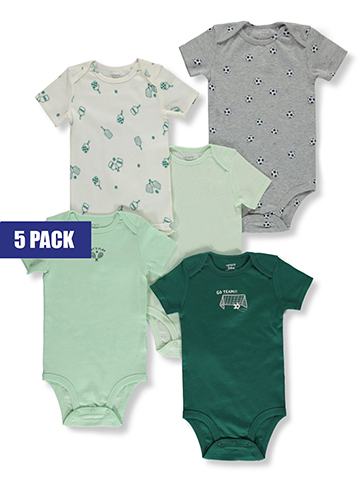 Carter's Baby Boys' 5-Pack Football Bodysuits - CookiesKids.com