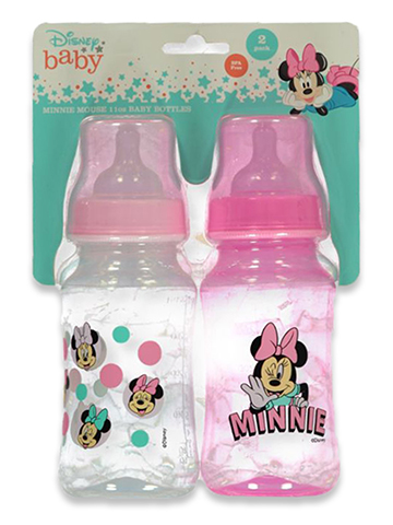Disney Minnie Mouse Baby Boys' 2-Pack 11 Oz. Baby Bottles - CookiesKids.com