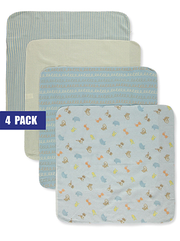 Little Beginnings Baby Boys' 4-Pack Receiving Blankets - CookiesKids.com