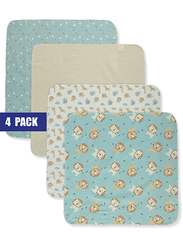 Little Beginnings Baby Boys' 4-Pack Receiving Blankets - CookiesKids.com