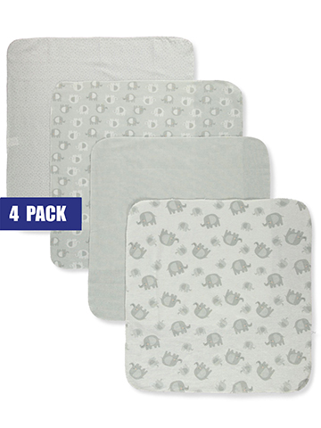 Little Beginnings Baby Boys' 4-Pack Receiving Blankets - CookiesKids.com