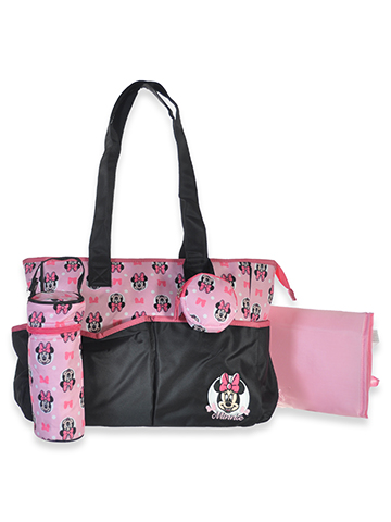 Disney Minnie Mouse Baby Girls' 4-Piece Diaper Bag Tote Set - CookiesKids.com