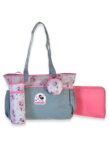 Disney Minnie Mouse Baby Girls' 4-Piece Diaper Bag Tote Set - CookiesKids.com