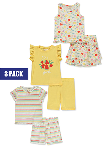 Pink Lemon Girls' 6-Piece Mix Match Set Outfit - CookiesKids.com