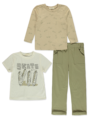 Liam & James Boys' 3-Piece Skater Pants Set Outfit - CookiesKids.com