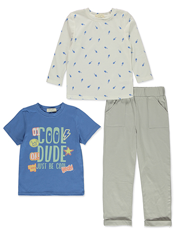 Liam & James Boys' 3-Piece Bolt Pants Set Outfit - CookiesKids.com