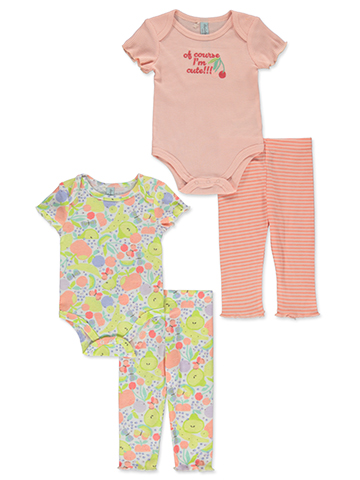 Charlotte Baby Girls' 4-Piece Mix Match Leggings Set Outfit - CookiesKids.com