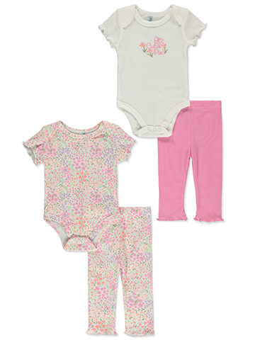 Charlotte Baby Girls' 4-Piece Mix Match Leggings Set Outfit - CookiesKids.com